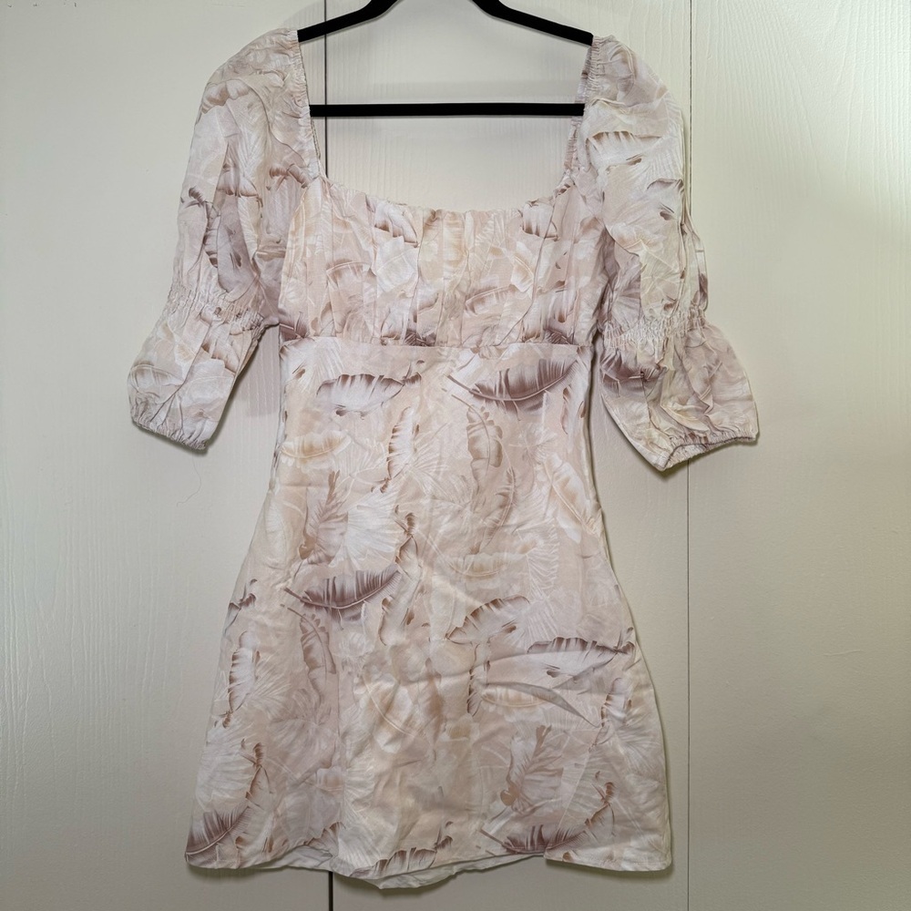 Charlie Holiday Lottie Mini Dress Puff Sleeve